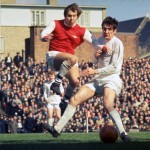 Arsenal v Leeds United ergens in de jaren '70