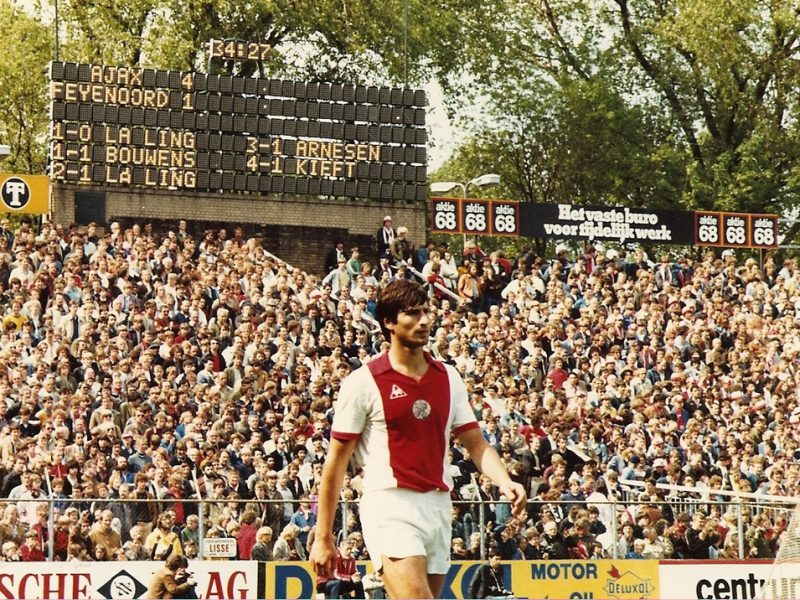 Tscheu la Ling in de Meer, Ajax-Feyenoord, mei 1980