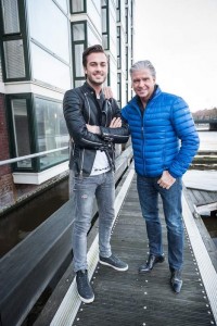 Dave en Dries Roelvink, foto: Mats van Soolingenhet Parool