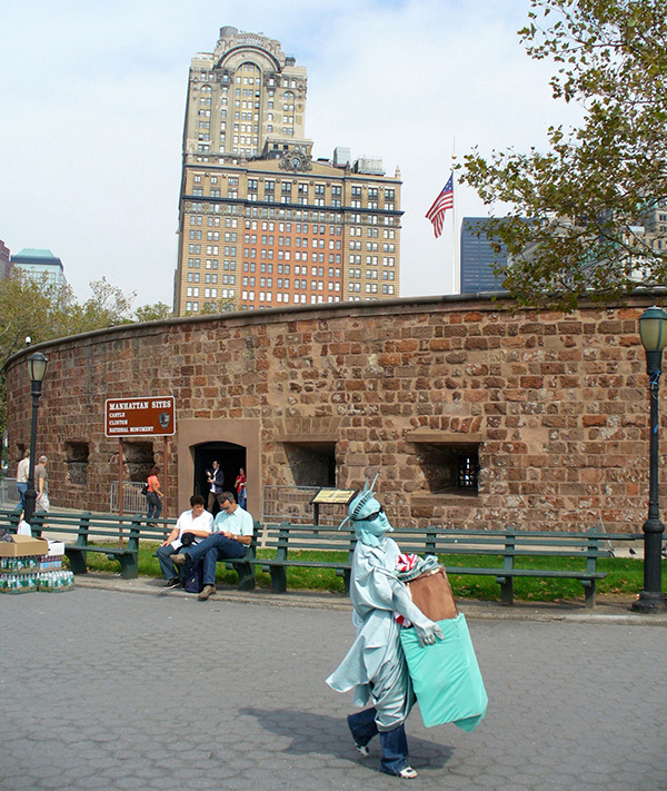 Walking Statue of Liberty