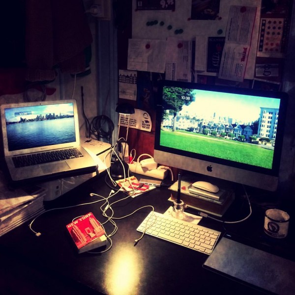 Het bureau van een zzp'er