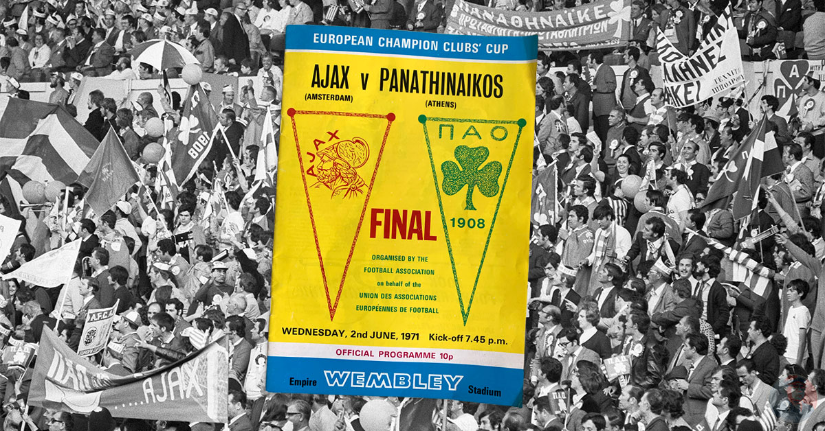 Ajax - Panathinaikos 1971 Wembley Londen